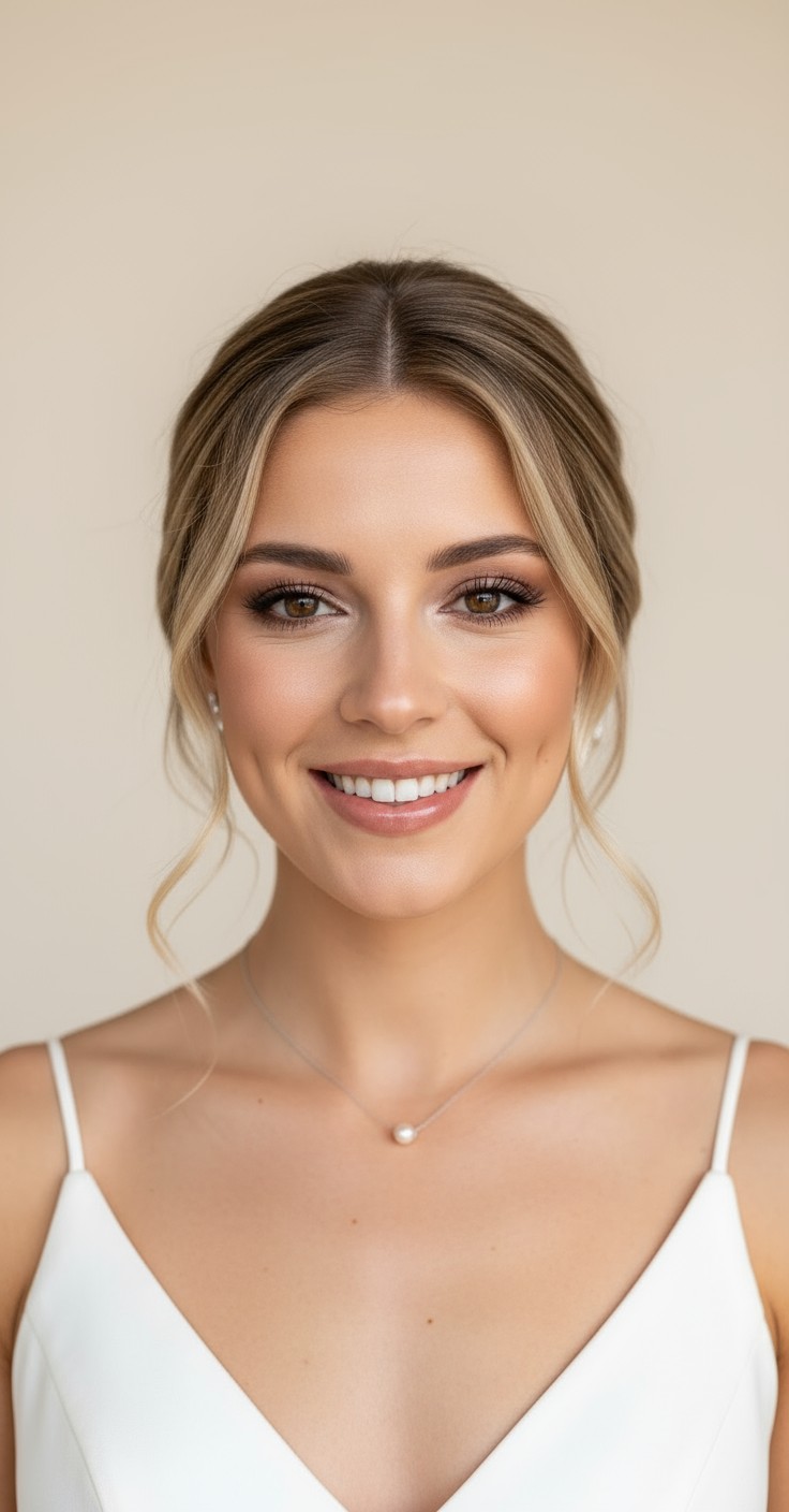 After Wavy Wedding Updo